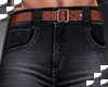 🅱 JEANS BROWN LEATHER