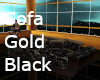-M-Sofa Black Gold