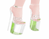 !Plastic Heels NeonGreen