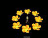 yellow light flower