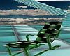 green deck chair
