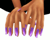 Small hands/purple nails