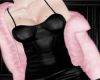 Off Shoulder Pink Fur