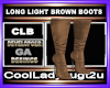 LONG LIGHT BROWN BOOTS