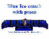 Blue Ice couch - poses