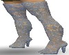 Silver Lace Heels
