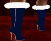 Blue Christmas Boots