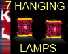 7ORIENTAL HANGING LAMPS