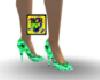 Variegated Greens Heel