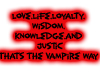 Vampire Way Sticker