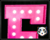 [P2] Pink Neon Letter F
