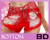 BD Loveable Shorts Red