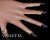Violet Nails + Rings