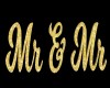 Mr & Mr Gold Wedding sgn