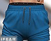♛VL-Blue Muscle Shorts