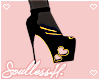 Cupid Black Gold Heel