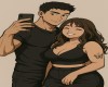 Cute Couple Cutout