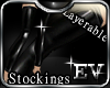 EV PVC Stockings Black
