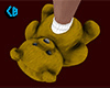 Gold Teddy Slippers (F)
