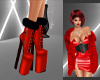 Red Winter Boots