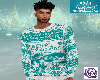 Xmas PJ's Sweater Teal