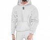 WHITE HOODIE M