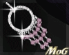 *MG*Pink Beads Earrings
