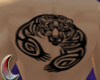 Bear Tribal back tattoo