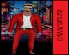LV/Mens Casual Suit Red