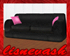 (L) Black / Ht Pink Sofa