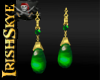 S-Earrings, Emerald