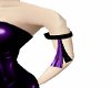 violet n black armband
