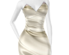 Golden Satin Mini Dress