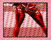 Red Metallic Pants