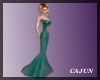 Gown Fishtail, Green 