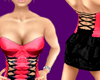 *T*Pink Corset Blk Skirt