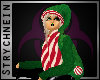 Santa hat - Green&stripe