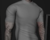 white shirt + tattoo愛