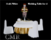 Gold/White Wedding Table