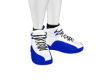 Blue and white Jordan 12