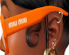 miu orange glasses
