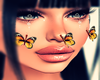 YELLOW BUTTERFLY  FACE