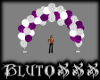 !B! Purple/White Balloon