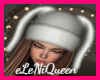 (EQ)Flufy Bunny cap wht