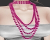 Fuchsia Lux Lng Neklace