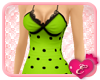 E| Lime Polka Dress