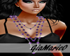 g;silver-purple beads