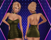 Olive Party Dress
