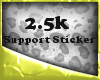 2.5k Support Sticker
