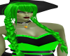 Long Neon Green Braids